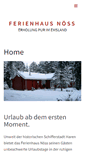 Mobile Screenshot of ferienhaus-noess.de